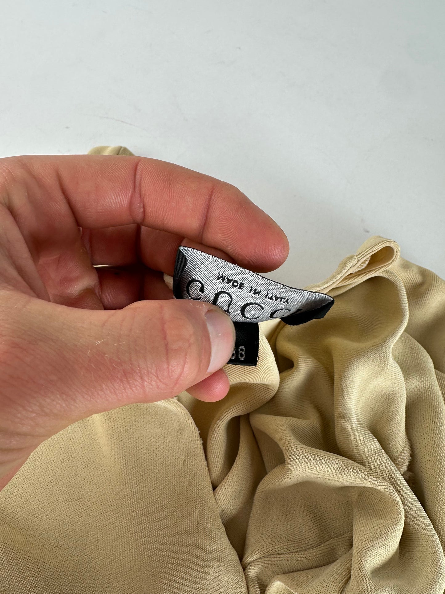 Vintage Gucci Viscose Dress M Beige