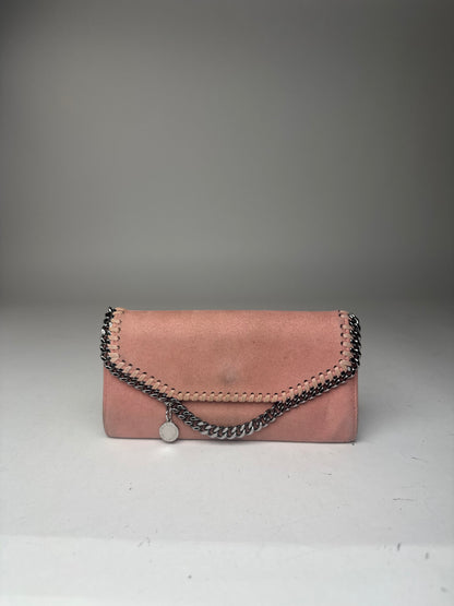 Vintage Stella Mc Cartney Vegan Suede Wallet Pink