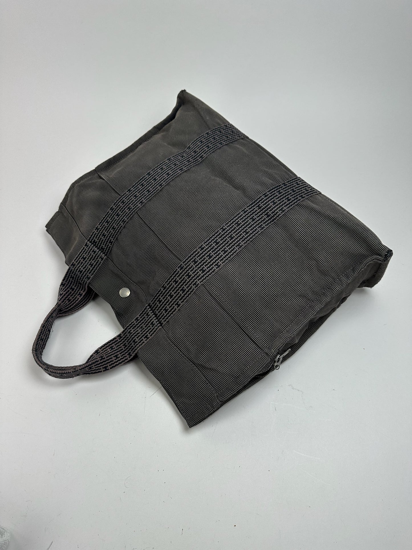 Vintage Hermes cotton bag anthracite