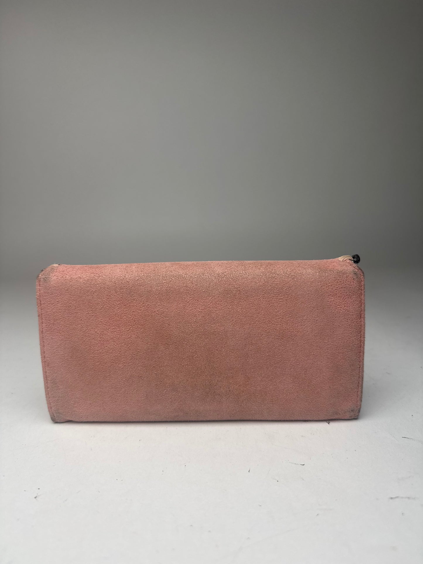 Vintage Stella Mc Cartney Vegan Suede Wallet Pink