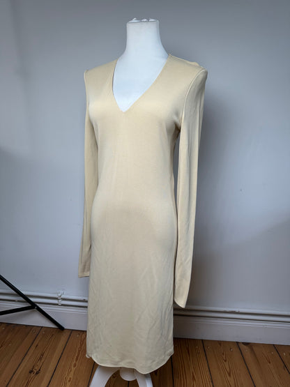 Vintage Gucci Viscose Dress M Beige