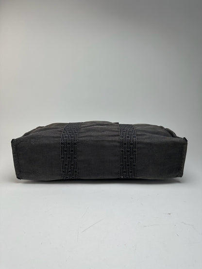 Vintage Hermes cotton bag anthracite