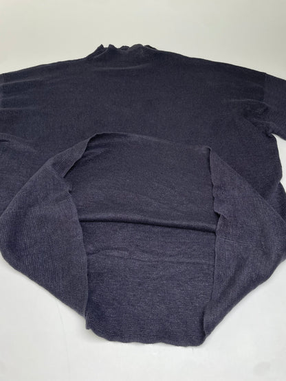 Vintage Issey Miyake Linen Pullover Sweater Dark Navy M