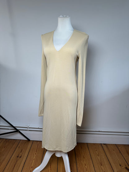 Vintage Gucci Viscose Dress M Beige