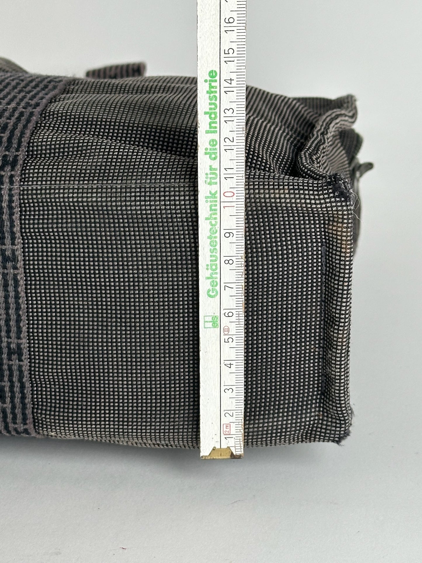 Vintage Hermes cotton bag anthracite