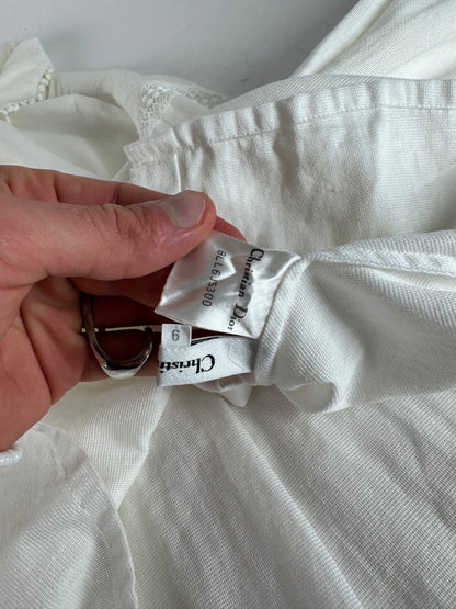 Vintage Dior Blouse Shirt White M
