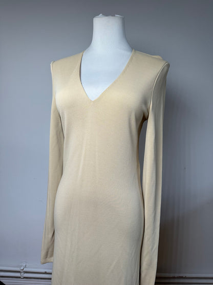 Vintage Gucci Viscose Dress M Beige