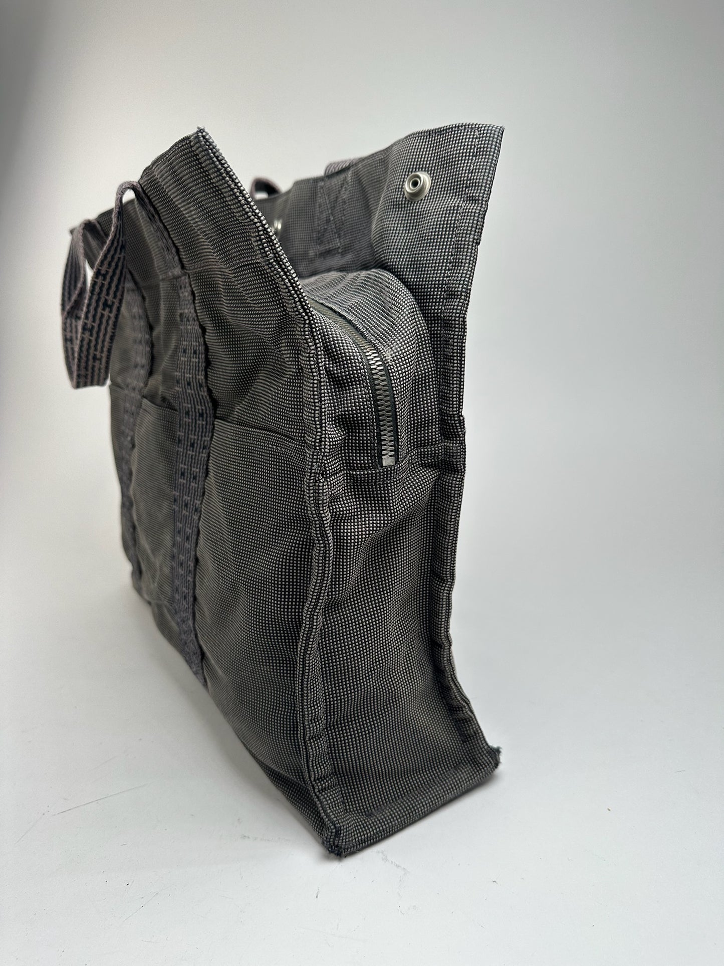 Vintage Hermes cotton bag anthracite