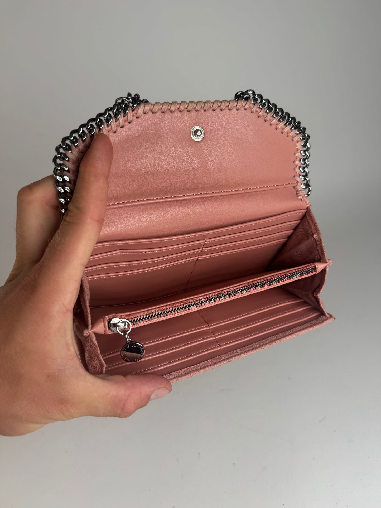 Vintage Stella Mc Cartney Vegan Suede Wallet Pink