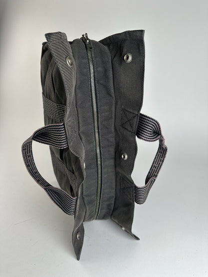 Vintage Hermes cotton bag anthracite