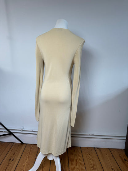 Vintage Gucci Viscose Dress M Beige