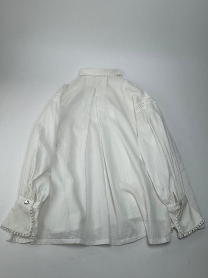 Vintage Dior Blouse Shirt White M
