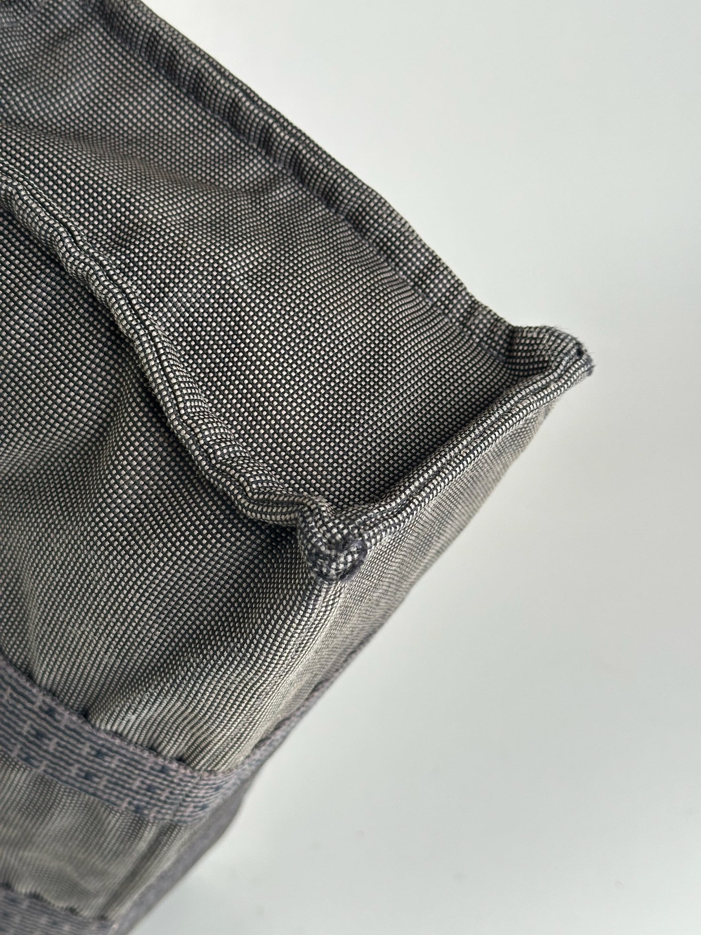 Vintage Hermes cotton bag anthracite