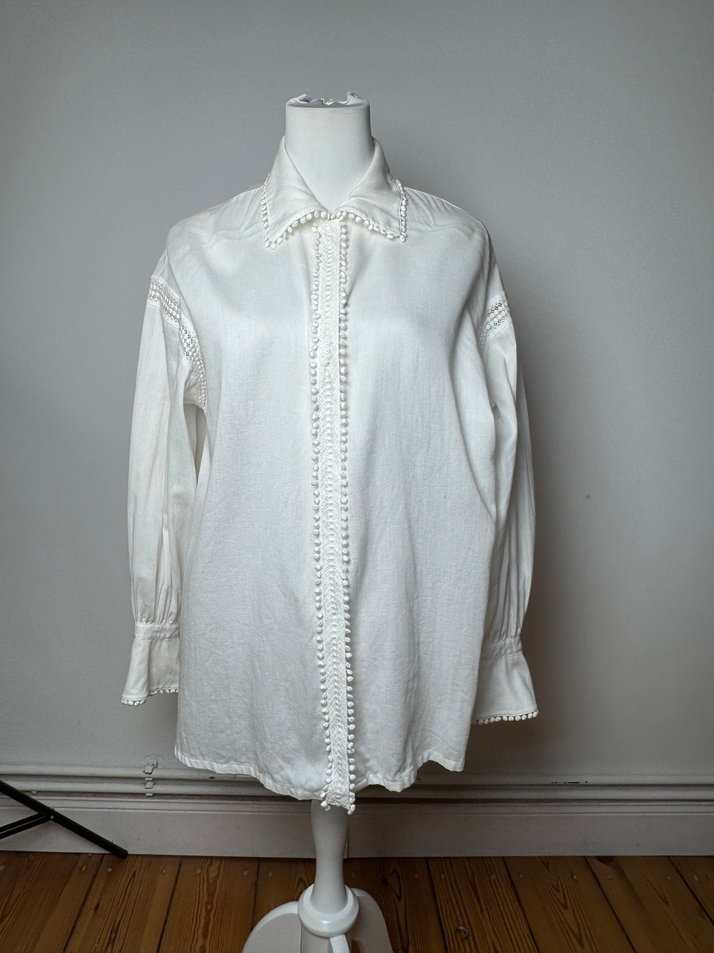 Vintage Dior Blouse Shirt White M