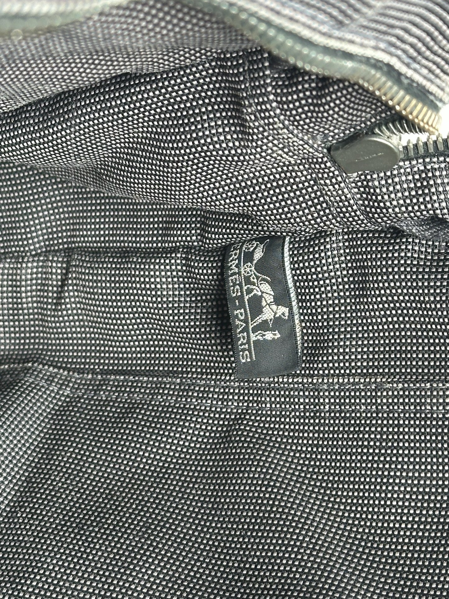 Vintage Hermes cotton bag anthracite