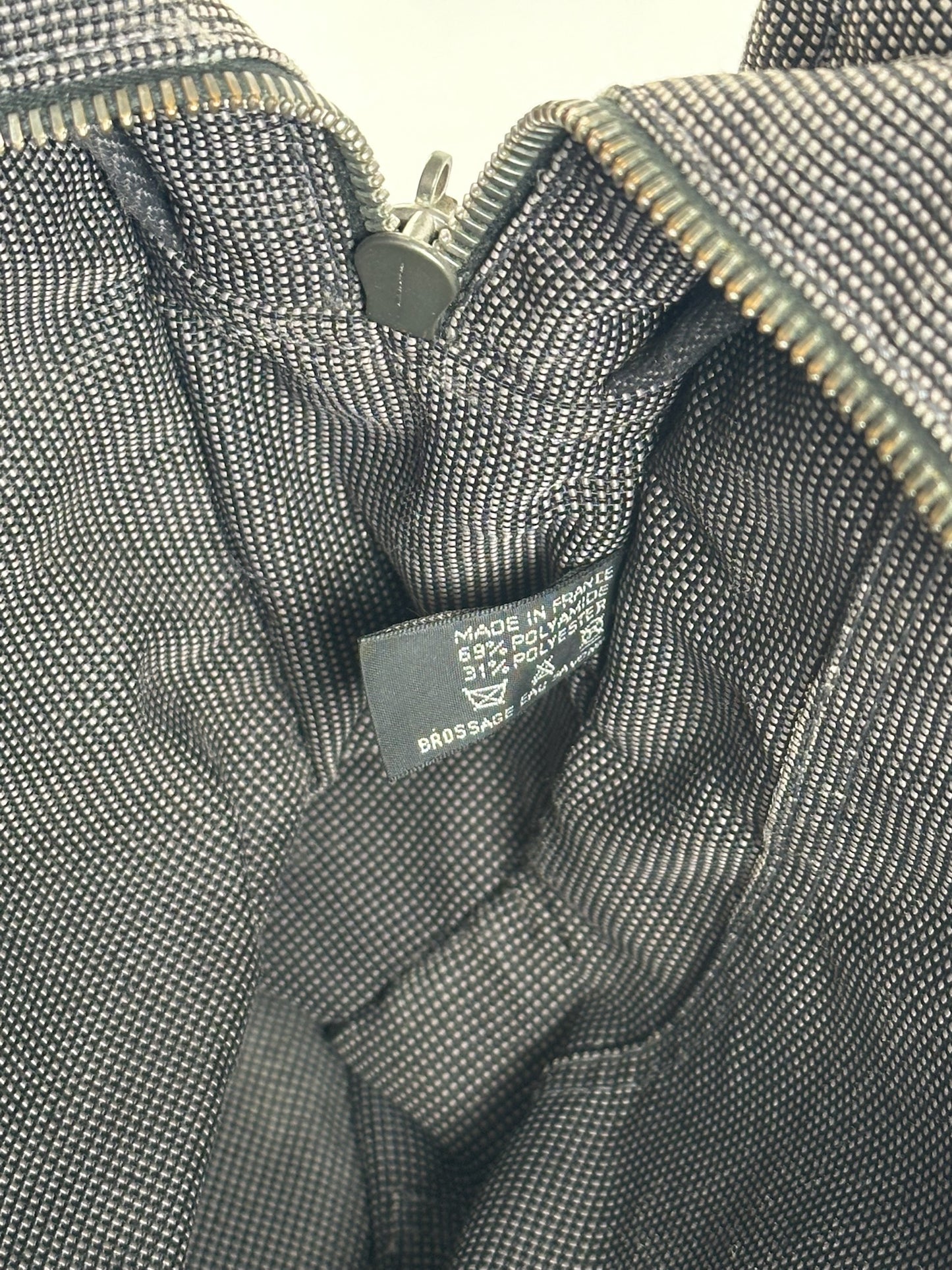 Vintage Hermes cotton bag anthracite