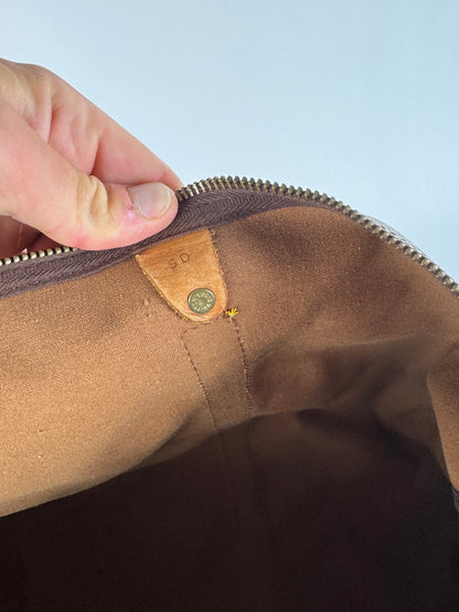 Sac de sport vintage Louis Vuitton Monogram 60keepball en cuir marron