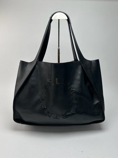 Sac vintage en cuir vegan avec logo Stella Mc Cartney noir