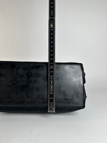 Vintage Gucci Nylon Hobo Bag Black Silver