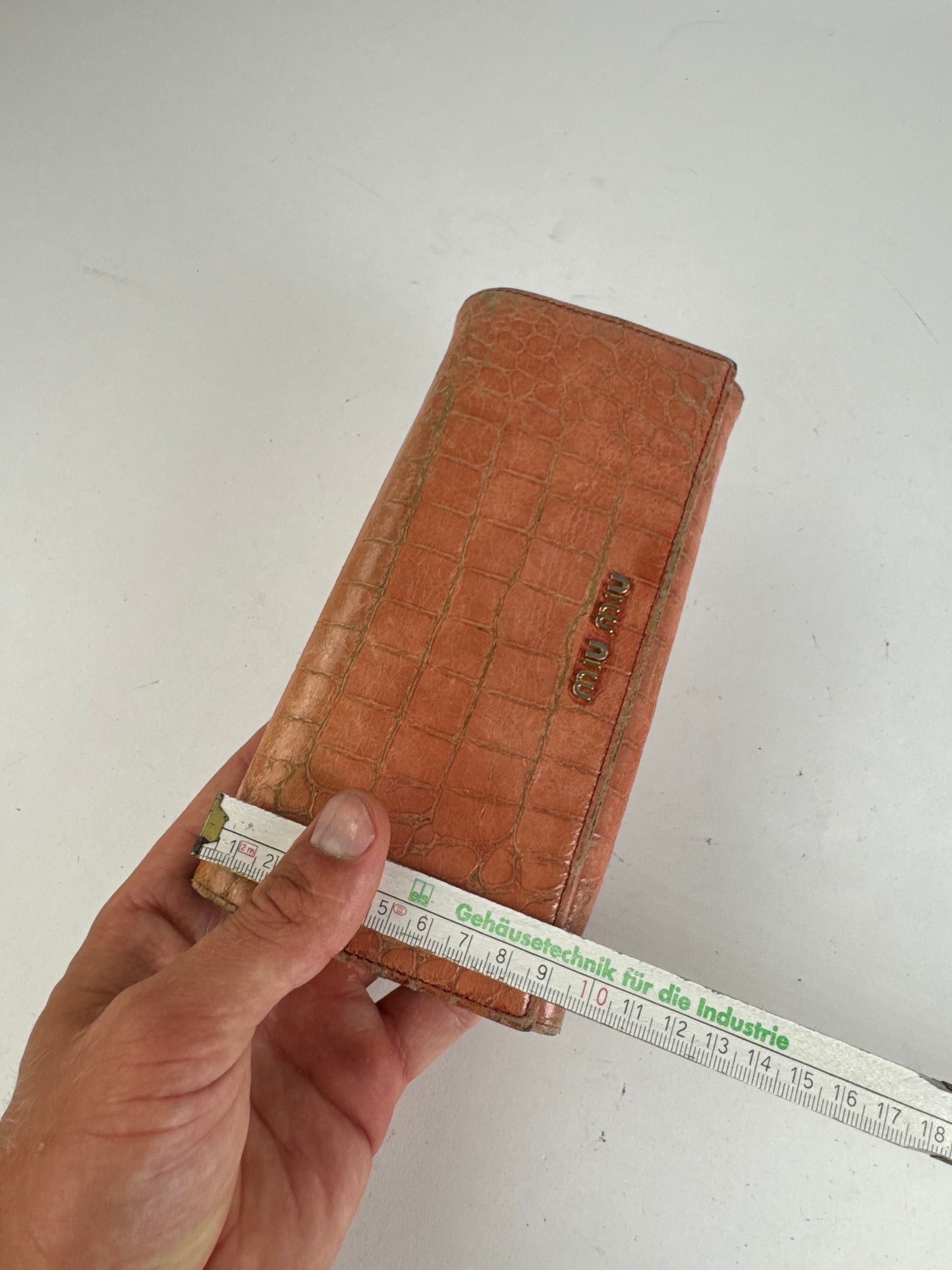 Vintage Miu Miu Leather Wallet orange