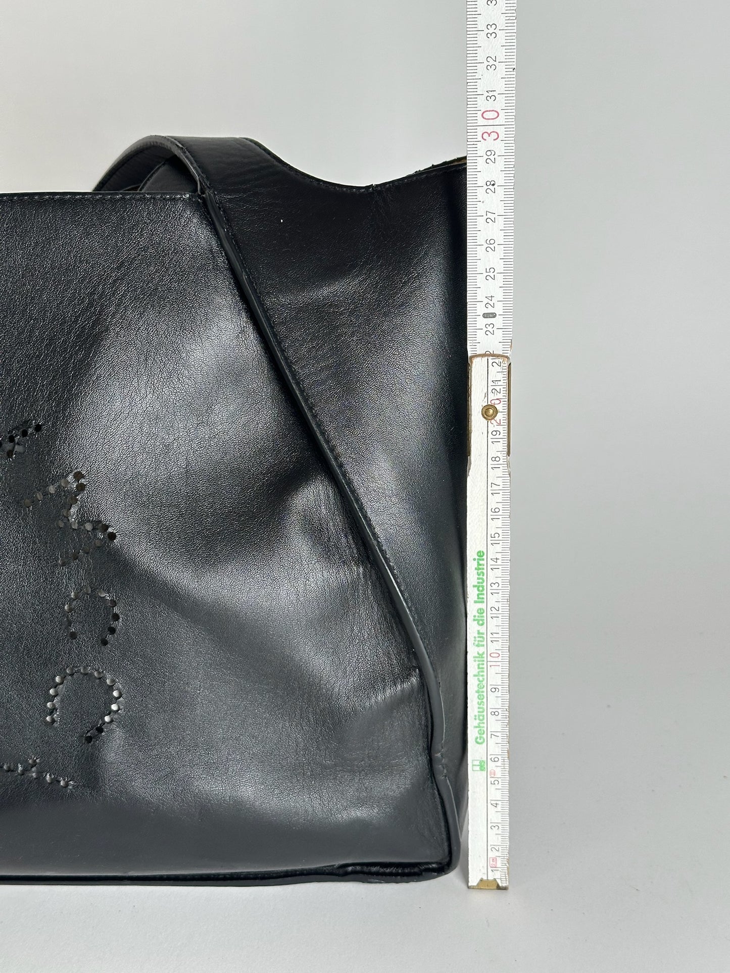 Sac vintage en cuir vegan avec logo Stella Mc Cartney noir