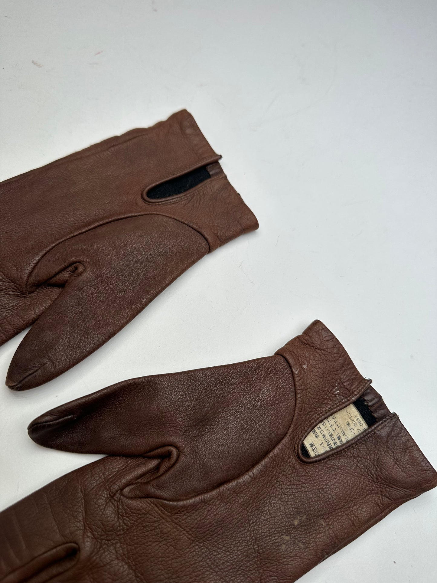 Vintage Loewe Madrid Leather Gloves Brown