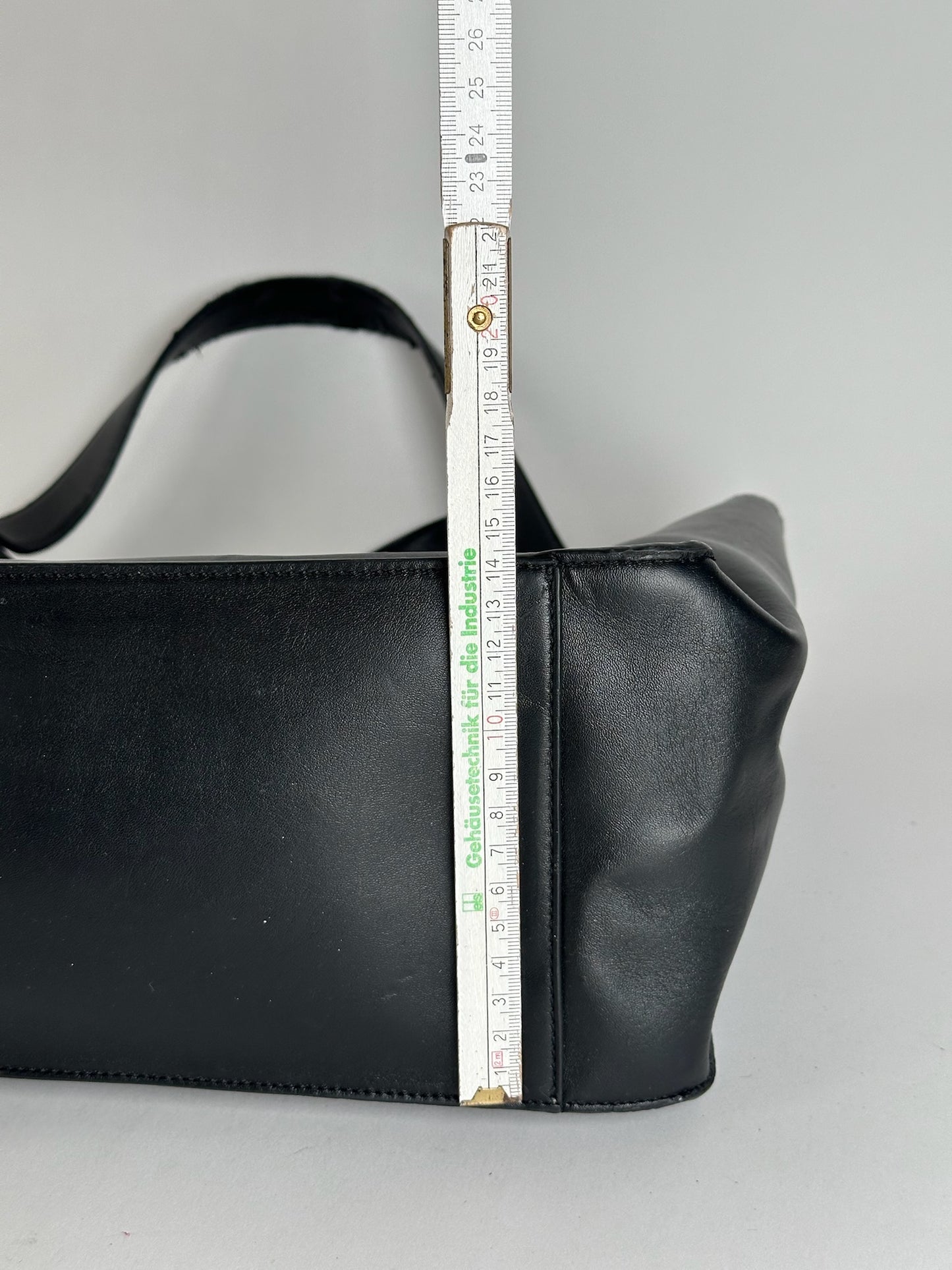 Sac vintage en cuir vegan avec logo Stella Mc Cartney noir