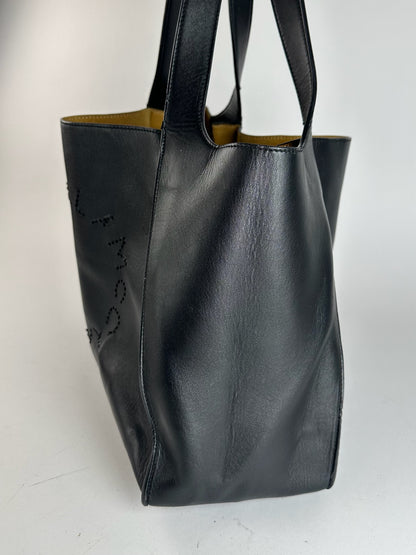 Sac vintage en cuir vegan avec logo Stella Mc Cartney noir