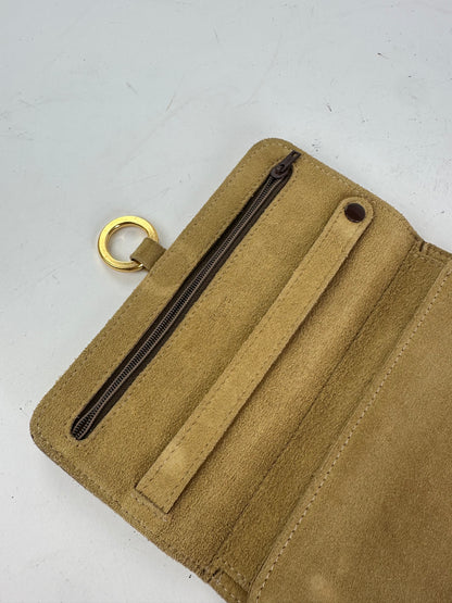 Vintage Loewe Suede Wallet Tan