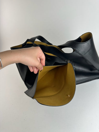 Sac vintage en cuir vegan avec logo Stella Mc Cartney noir