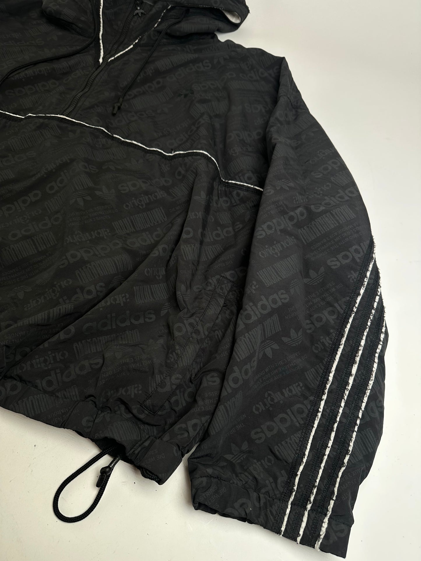 Alexander Wang Windbreaker Black Reflective Logo Pattern