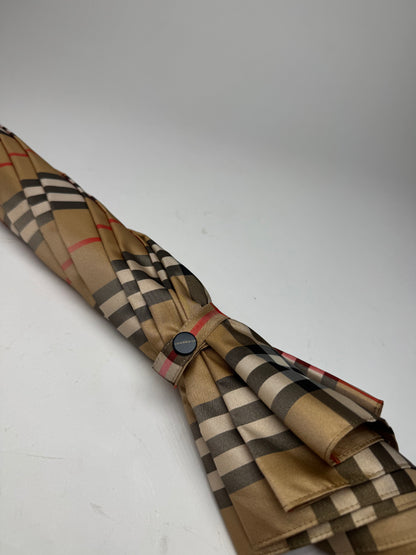 Vintage Burberry Nova Check Umbrella Beige