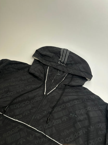 Alexander Wang Windbreaker Black Reflective Logo Pattern