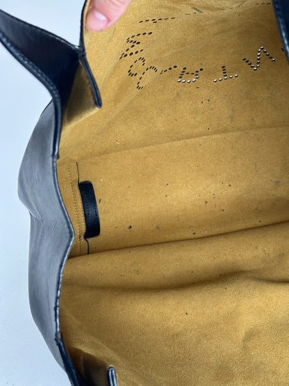 Sac vintage en cuir vegan avec logo Stella Mc Cartney noir