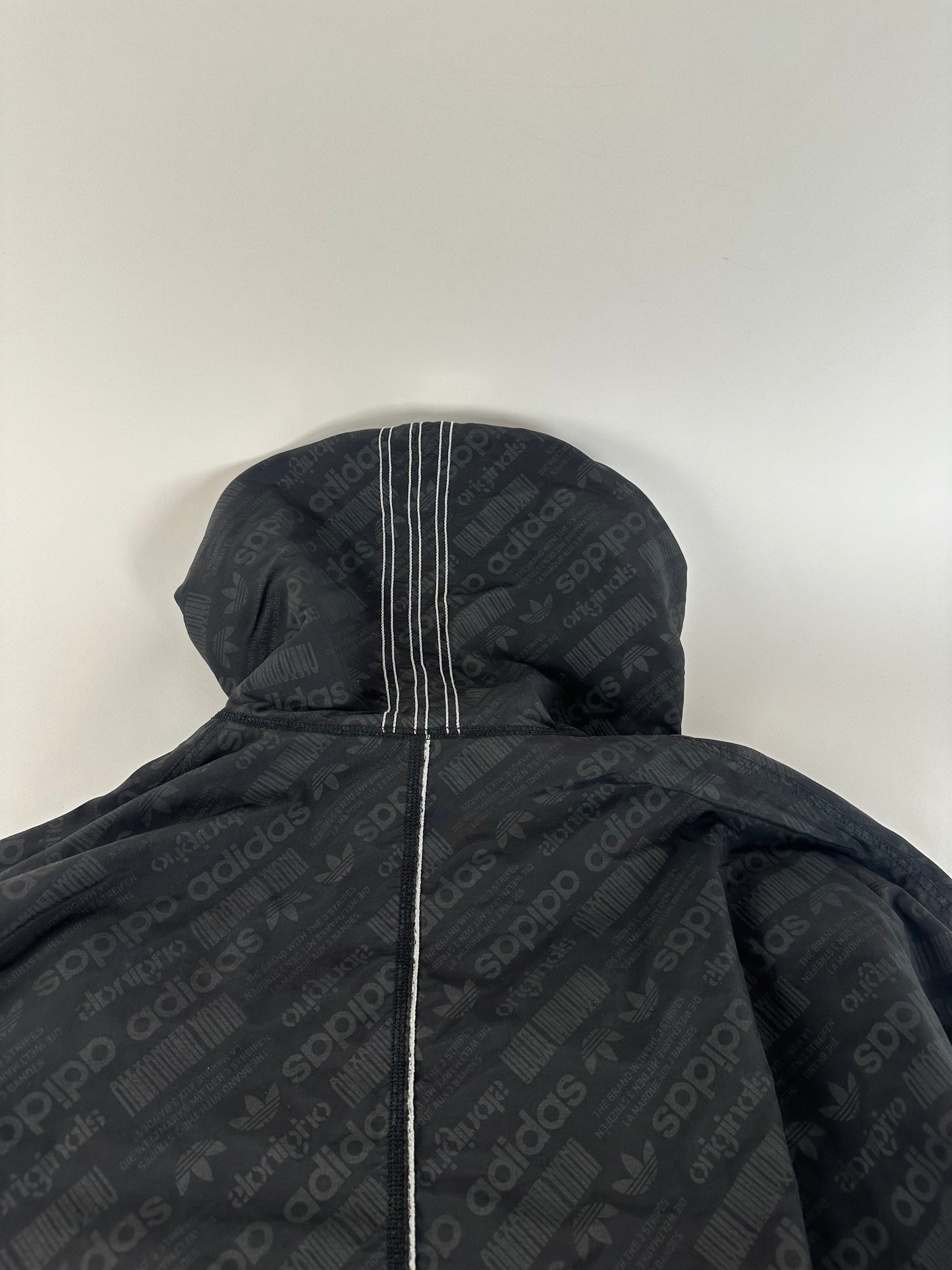 Alexander Wang Windbreaker Black Reflective Logo Pattern