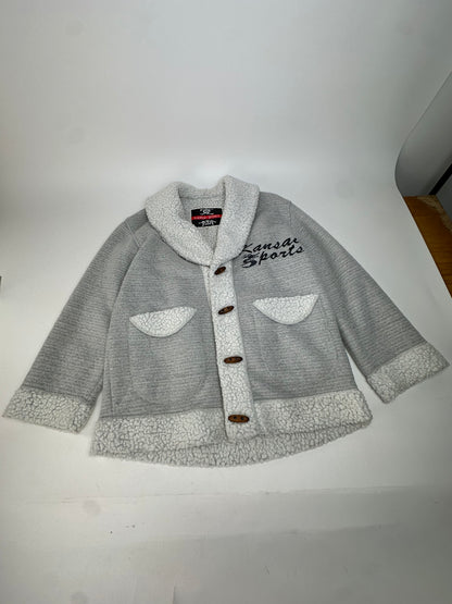 Vintage Kansai Yamamoto Wool Parka Grey White M
