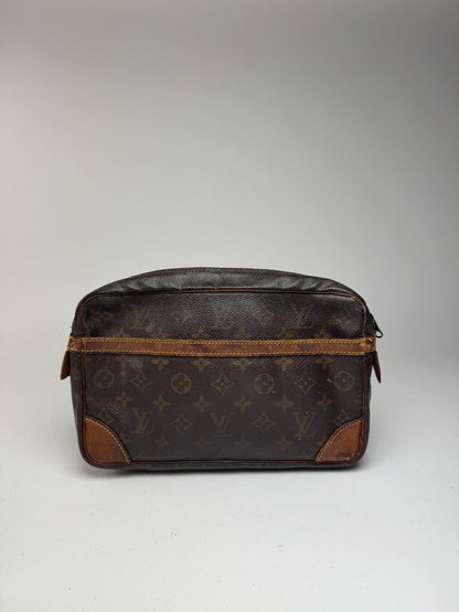 Pochette vintage Louis Vuitton en cuir Monogram marron