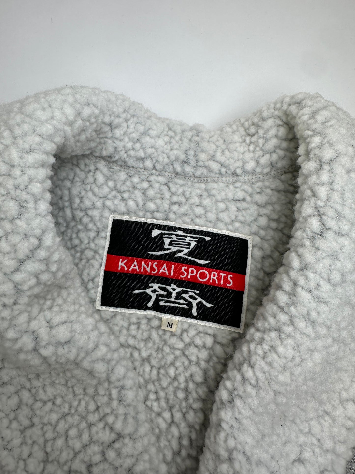Vintage Kansai Yamamoto Wool Parka Grey White M