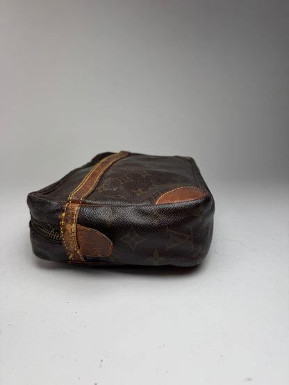 Pochette vintage Louis Vuitton en cuir Monogram marron