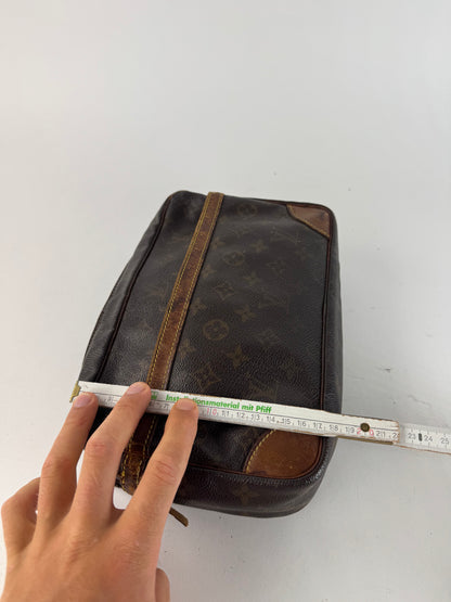 Pochette vintage Louis Vuitton en cuir Monogram marron