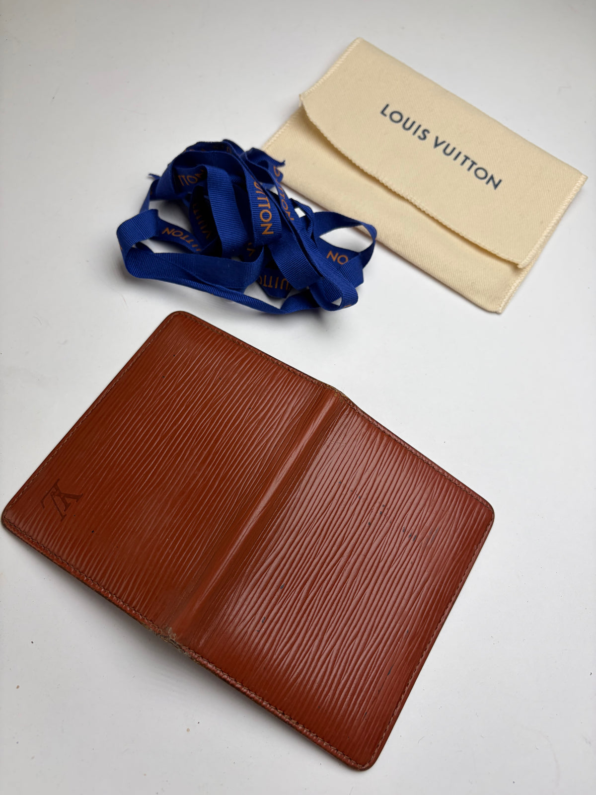 Vintage Louis Vuitton Epi Leather Bifold Wallet Late 1990s Orange