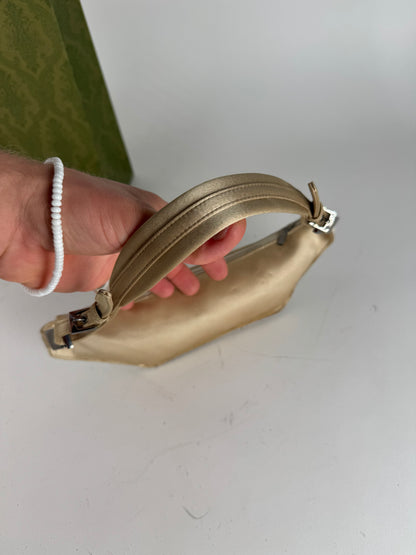 Vintage Gucci Satin Waist Bag Golden