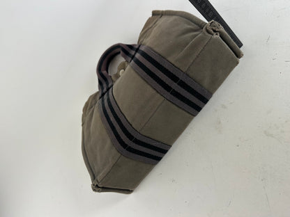 Vintage Hermes Cotton Tote Bag Brown