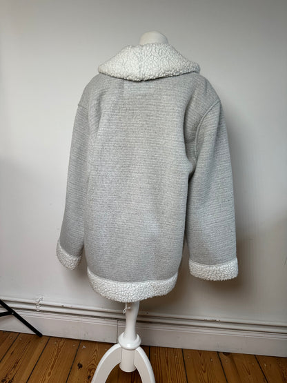 Vintage Kansai Yamamoto Wool Parka Grey White M