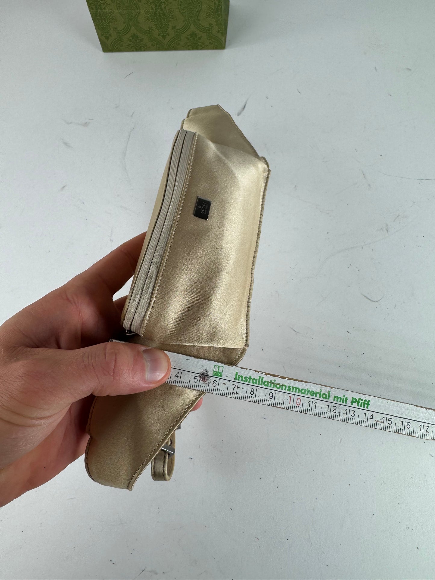 Vintage Gucci Satin Waist Bag Golden