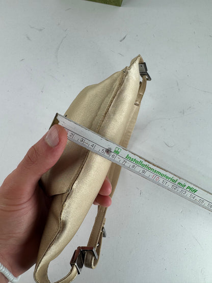 Vintage Gucci Satin Waist Bag Golden