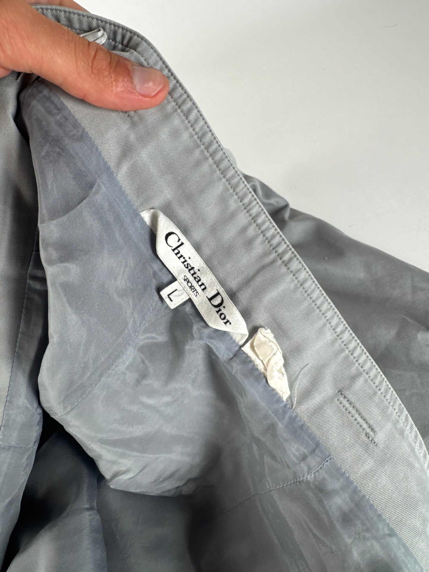 Vintage Dior Denim Shorts Grey