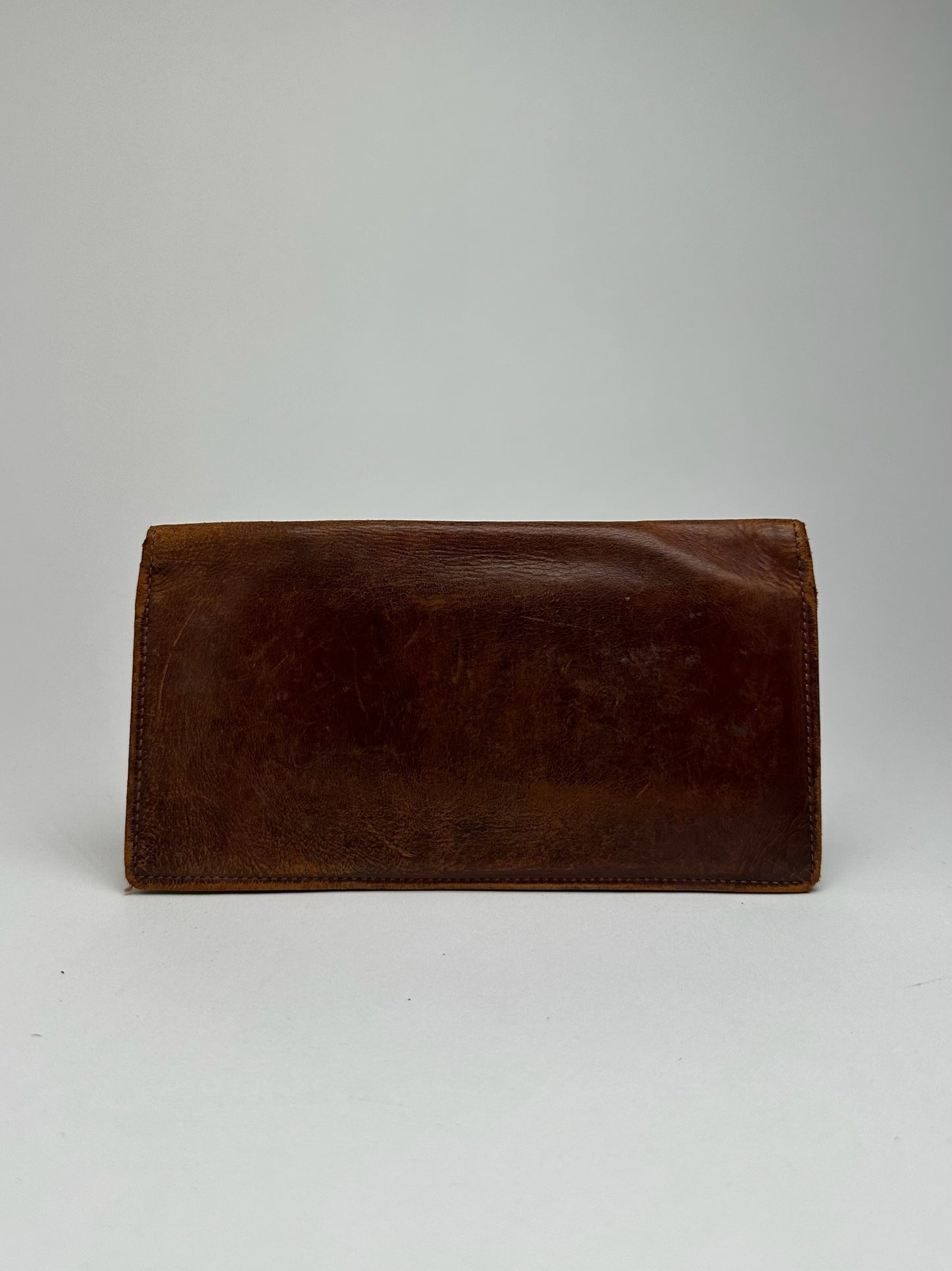 Vintage Coach Leather ID Holder Brown