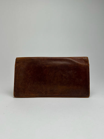 Vintage Coach Leather ID Holder Brown