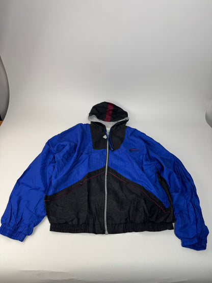 Vintage Givenchy Windbreaker Jacket L Blue Black